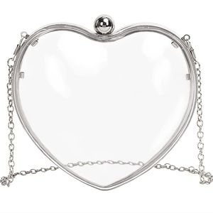 Clear Heart-shaped Purse